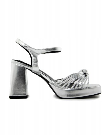 Sandale Bottega 22, argintiu