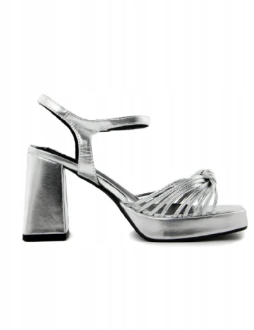 Sandale Bottega 22, argintiu