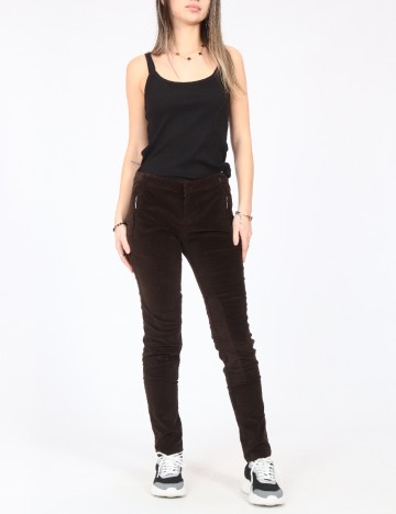 Pantaloni Zara, maro