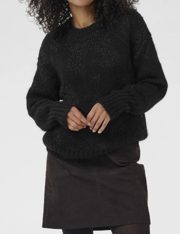 
						Pulover Kaffe, negru