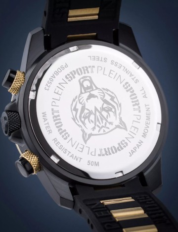 Ceas Hurricane Philipp Plein, auriu/negru