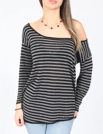 Bluza Zara, gri/negru