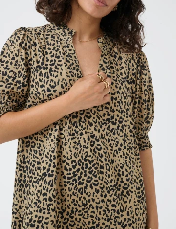 Rochie medie Kaffe, animal print