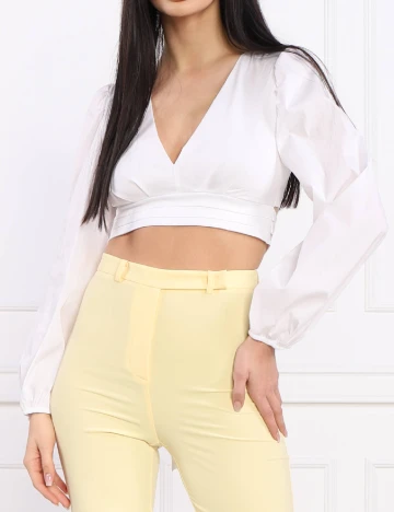 Top PATRIZIA PEPE, alb