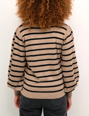 Bluza Kaffe, maro/negru