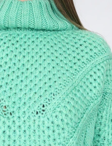 Pulover Oversize Zara, verde