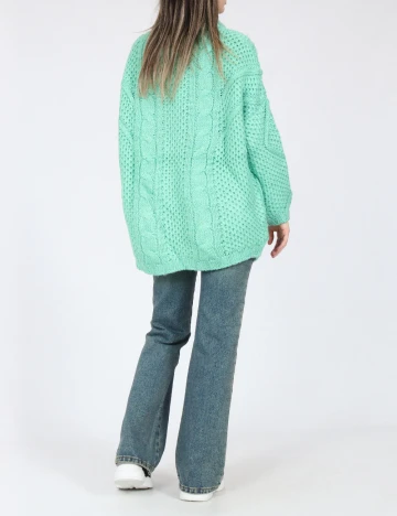 Pulover Oversize Zara, verde