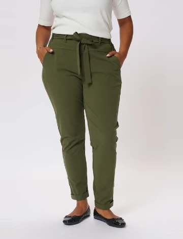 Pantaloni Kaffe Curve, kaki