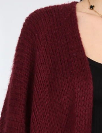 Cardigan Oversize Pull&Bear, visiniu