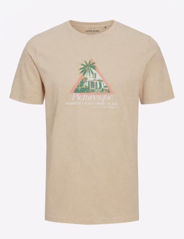 
						Tricou Jack&Jones, bej