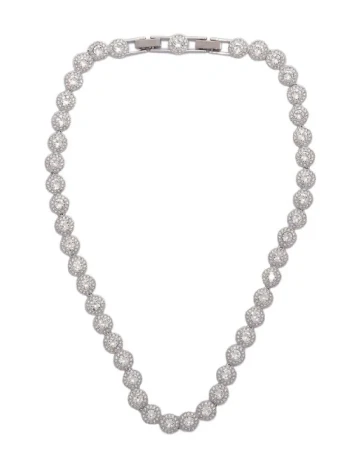 Colier Swarovski, argintiu