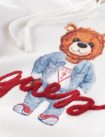 Hanorac Oversize Guess, alb