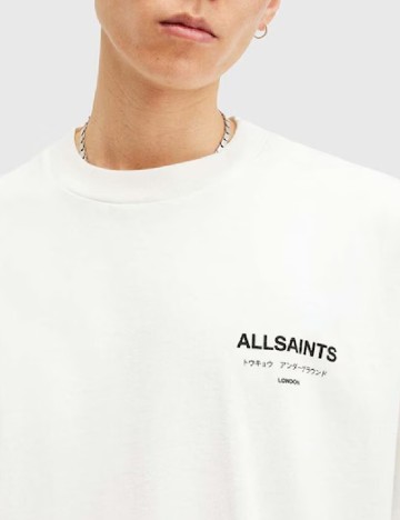 Tricou Oversize ALLSAINTS, alb