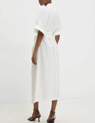 Rochie medie Answear LAB, alb