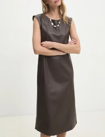 Rochie medie Answear LAB, maro