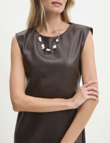 Rochie medie Answear LAB, maro