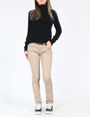 Pantaloni Zara, crem