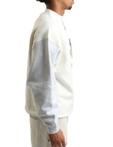 Bluza Oversize Adidas, ecru/gri