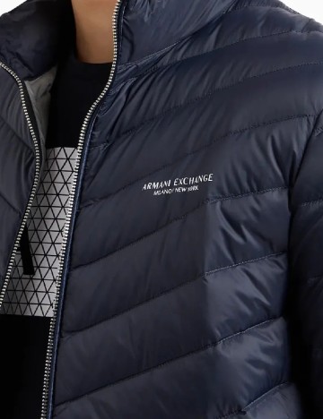 Geaca Armani Exchange, bleumarin