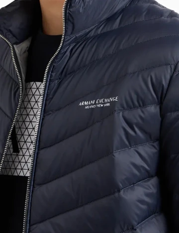 Geaca Armani Exchange, bleumarin