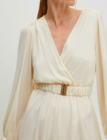 Rochie lunga Answear LAB, crem