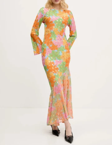Rochie lunga Never Fully Dressed, floral