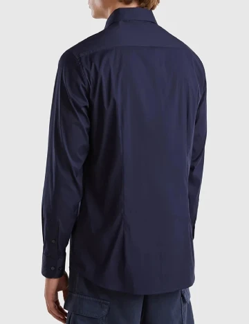 Camasa United Colors, bleumarin