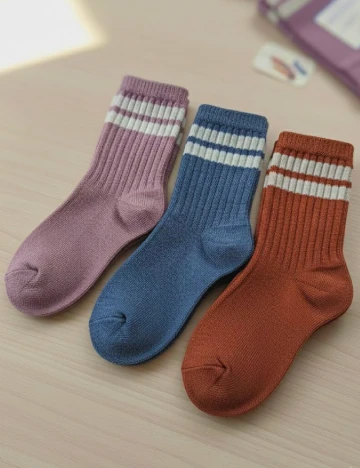 Set sosete 3 perechi Cozzi, mix culori