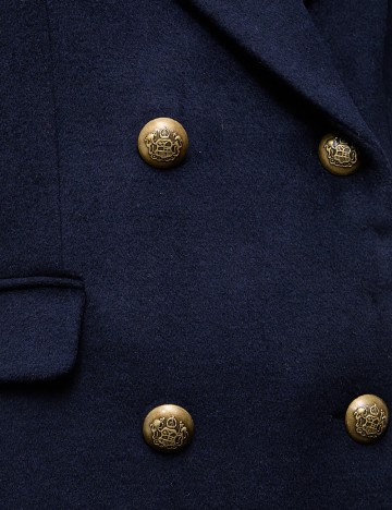 Palton oversize Answear LAB, bleumarin