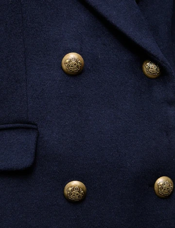 Palton oversize Answear LAB, bleumarin