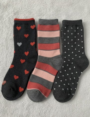 Set sosete 3 perechi Cozzi, mix culori