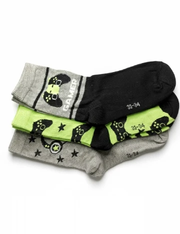 Set sosete 3 perechi Cozzi, mix culori