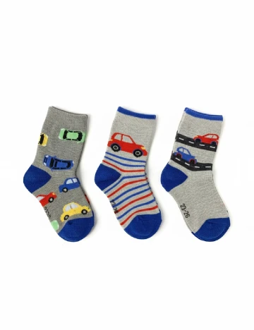 Set sosete 3 perechi Cozzi, mix culori