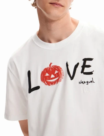 Tricou Desigual, alb