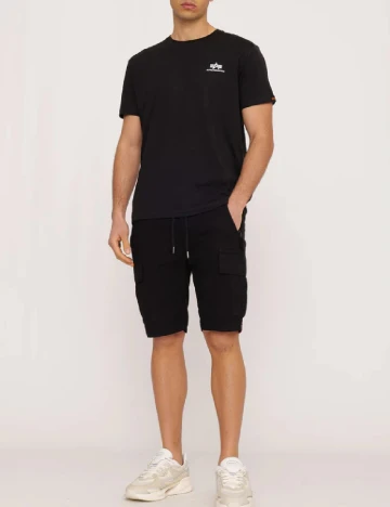 Pantaloni scurti ALPHA INDUSTRIES, negru