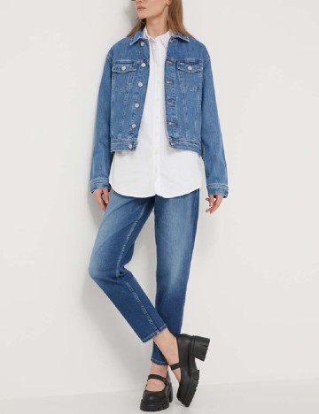 
						Jacheta Tommy Jeans, albastru