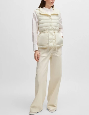 Vesta impermeabila BOSS, ecru