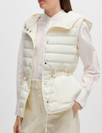 Vesta impermeabila BOSS, ecru