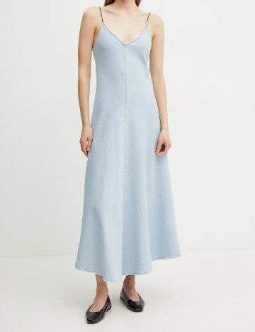 Rochie lunga forte_forte, bleu