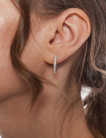 Cercei ANIA KRUK, argintiu