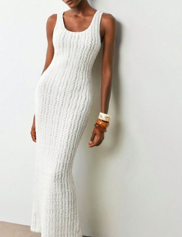 
						Rochie lunga SHEIN, ecru