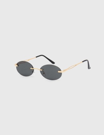 Ochelari de soare Answear LAB, negru/auriu