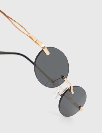 Ochelari de soare Answear LAB, negru/auriu