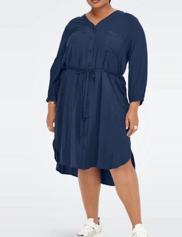 Rochie medie Only Carmakoma, bleumarin