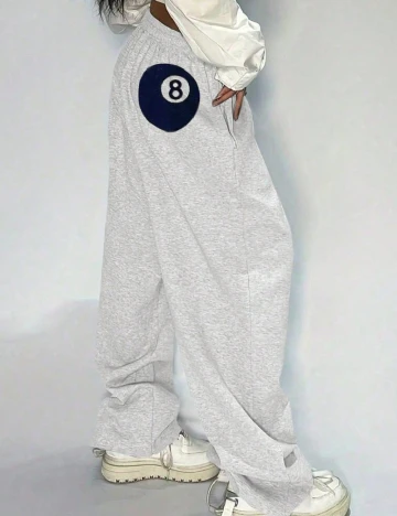 Pantaloni SHEIN CURVE, gri