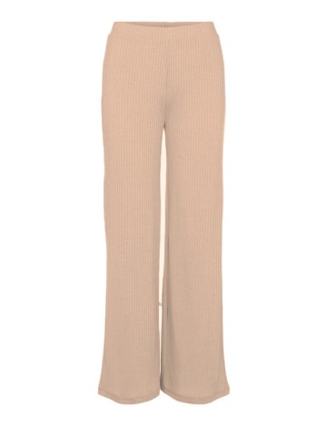 Pantaloni Pieces, maro deschis, XS