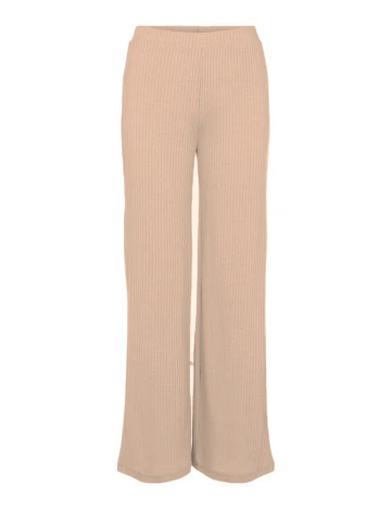Pantaloni Pieces, maro deschis, XS