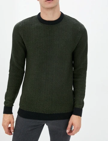 Pulover Selected, verde, L Verde