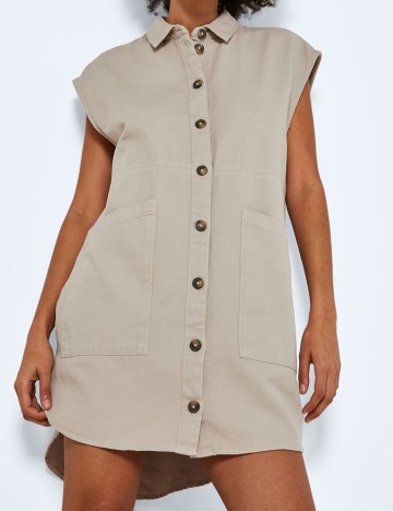 Rochie Noisy May, crem, M