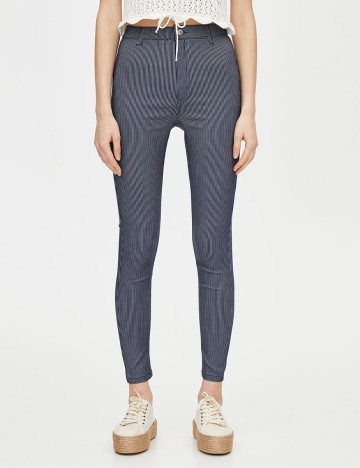 Pantaloni Pull&Bear, albastru, 38